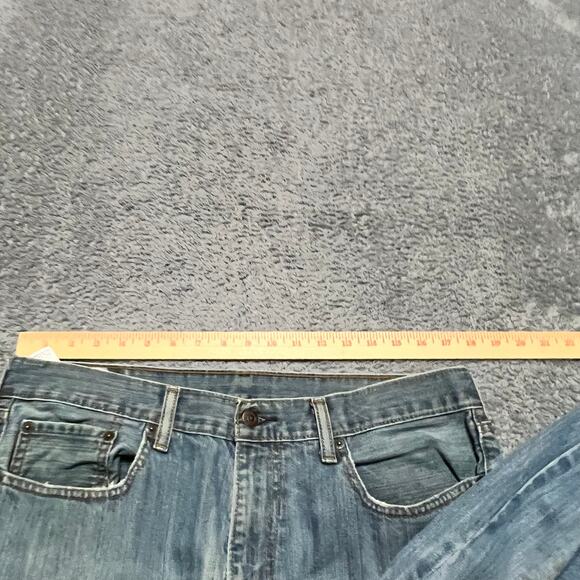 Levis Jeans Mens 34x32 Blue 559 Relaxed Straight Workwear Distressed Baggy - Picture 9 of 13